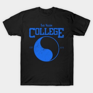 Tar Valon College Blue Ajah Symbol Wheel of Time Parody T-Shirt